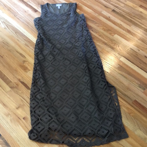 Chocolate lace maxi dress - Picture 3 of 7